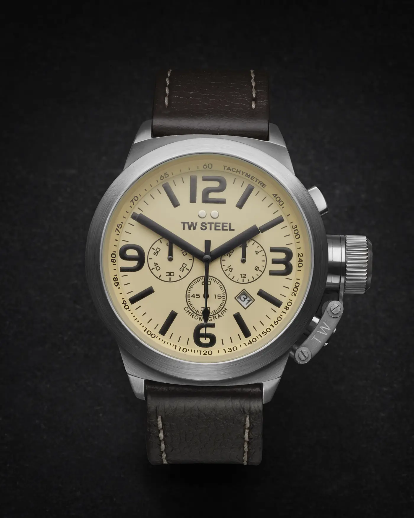 TW Steel chronograph watch, product photography by Justin Barton